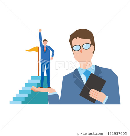 Mentor system image illustration Mentor system image illustration 121937605