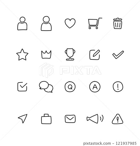 我的頁面和業務圖標 121937985