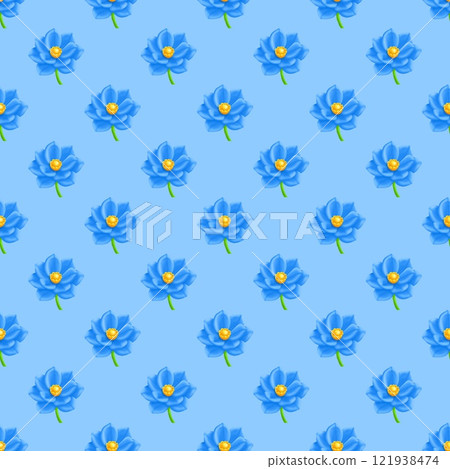 seamless pattern with flowers seamless pattern with flowers 121938474