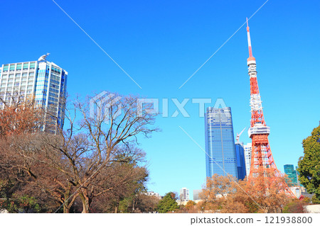 Scenery of Tokyo Tower, Minato-ku, Tokyo Scenery of Tokyo Tower, Minato-ku, Tokyo 121938800