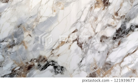 White and grey luxurious marble texture background 121939677