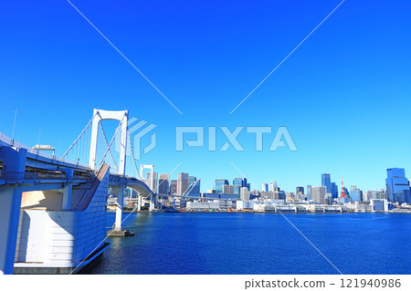 東京港區、東京城市景觀與東京鐵塔風景 東京港區、東京城市景觀與東京鐵塔風景 121940986