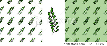 Folk ornament. Set Seamless Patterns Folk ornament. Set Seamless Patterns 121941397