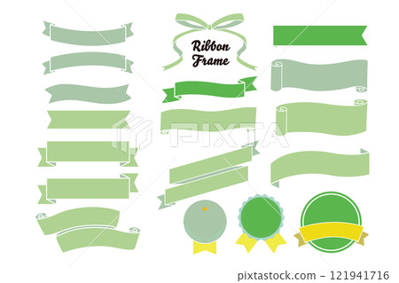 Various ribbon headings and title frames set Various ribbon headings and title frames set 121941716