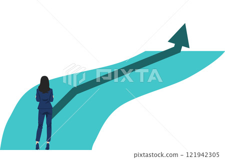 Illustration of a roadmap to achieving your goals 121942305