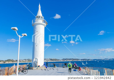[Kanagawa] Shonan Port Lighthouse in Enoshima 121942842