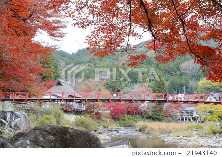 香蘭溪紅葉(愛知縣豐田市古蘭橋) 香蘭溪紅葉(愛知縣豐田市古蘭橋) 121943140