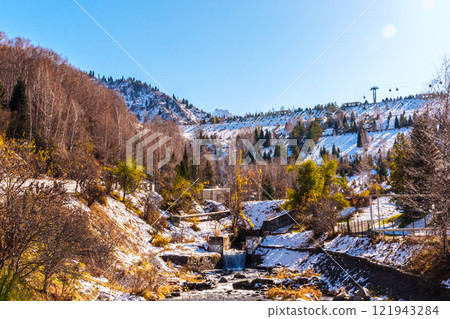 Mountains winter resort Mountains winter resort 121943284