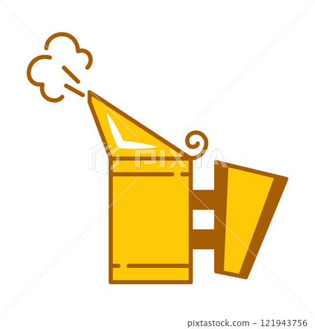 Bee smoker line icon vector isolated Bee smoker line icon vector isolated 121943756