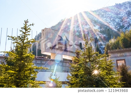 Mountains winter resort 121943988