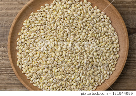 糯小麥的俯視特寫 糯小麥的俯視特寫 121944099