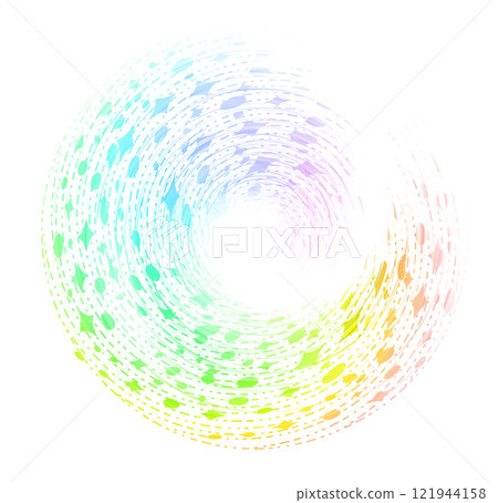 Rainbow spiral isolated on white background Rainbow spiral isolated on white background 121944158