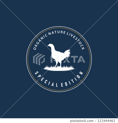 livestock design logo chicken farm simple minimalist silhouette for restaurant chicken 121944461