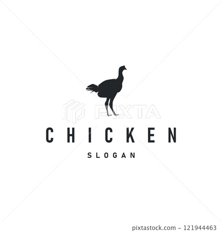 livestock design logo chicken farm simple minimalist silhouette for restaurant chicken livestock design logo chicken farm simple minimalist silhouette for restaurant chicken 121944463