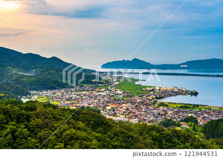Amanohashidate, Kyoto, Japan Over the Bay Amanohashidate, Kyoto, Japan Over the Bay 121944531