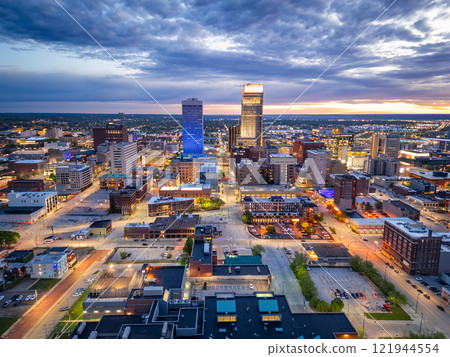 Downtown Omaha, Nebraska, USA Cityscape 121944554