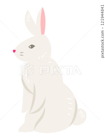 Illustration of cute Easter bunny. 121944841