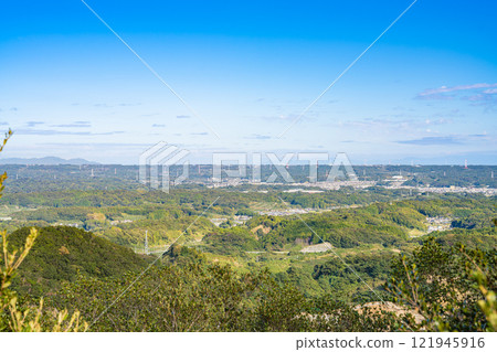 View from Ogasa Shrine in Kakegawa City (Shizuoka Prefecture) 121945916