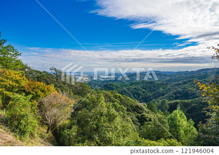 View from Ogasa Shrine in Kakegawa City (Shizuoka Prefecture) 121946004