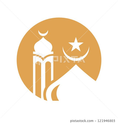 Mosque logo icon design 121946803