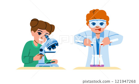 education kids science experiment vector education kids science experiment vector 121947268