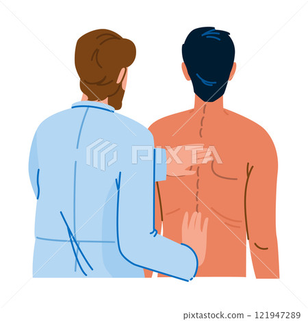 treatment chiropractors spinal health vector treatment chiropractors spinal health vector 121947289