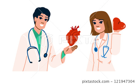 care cardiologists heart health vector 121947304