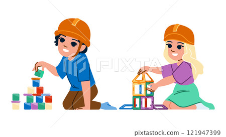 building kid builder vector building kid builder vector 121947399