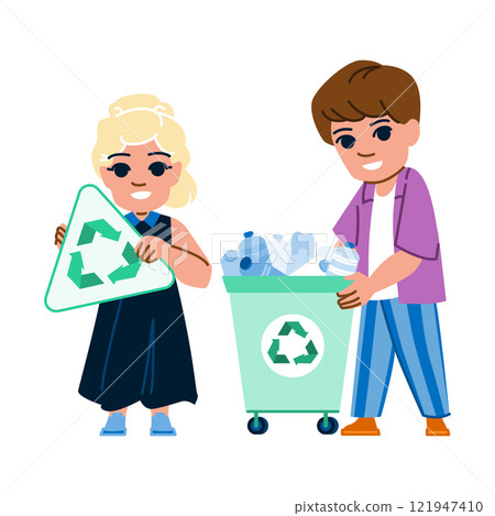 toy children recycled materials vector 121947410