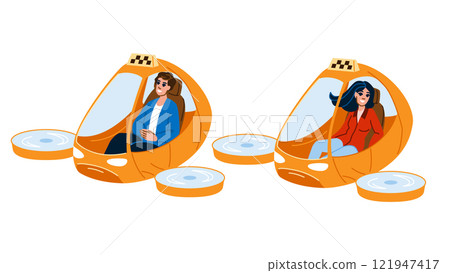 technology autonomous flying taxi vector 121947417