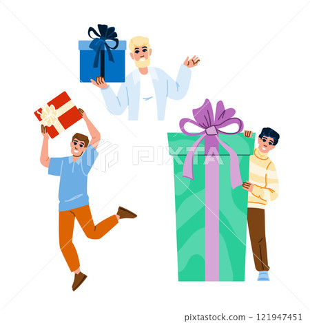 give gift man vector 121947451