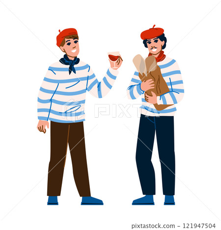 happy french man vector happy french man vector 121947504