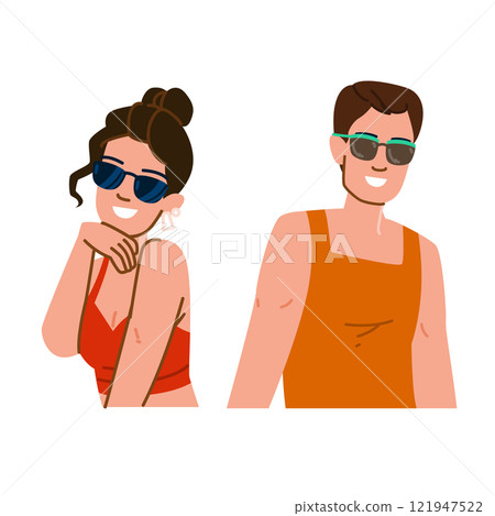 young sunglasses man woman vector young sunglasses man woman vector 121947522