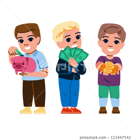 save kid money boy vector save kid money boy vector 121947542
