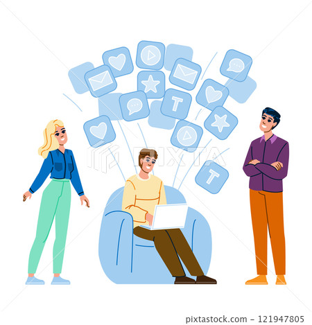 share social bookmarking vector 121947805
