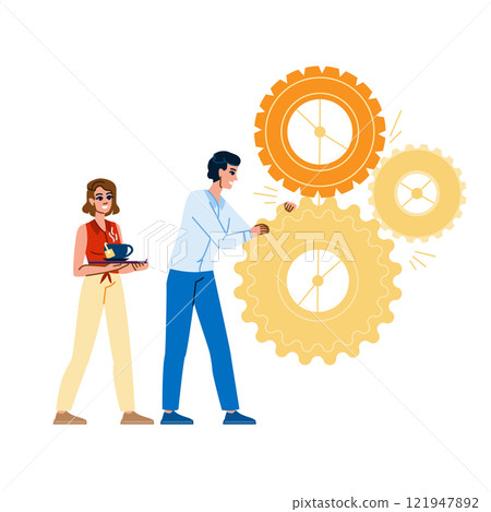 partnership stakeholder relations vector 121947892