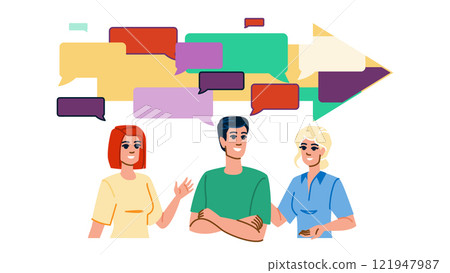 retail omnichannel vector 121947987