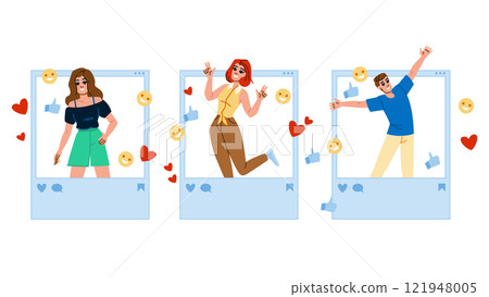 online influencer marketing vector 121948005
