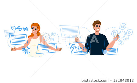 future digital transformation vector 121948018