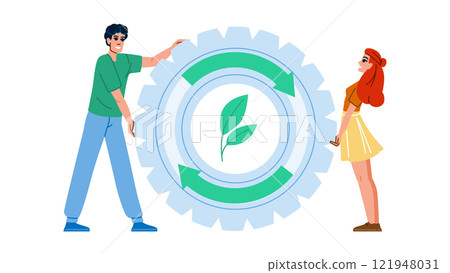 circle continuous improvement vector circle continuous improvement vector 121948031