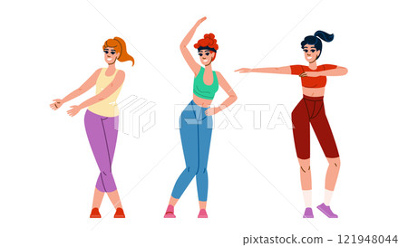 hop zumba class lesson vector 121948044