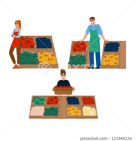 stall local market vector stall local market vector 121948220
