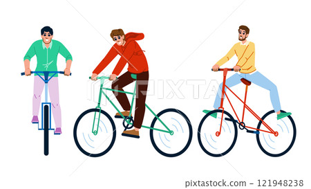 ride cycling man vector ride cycling man vector 121948238