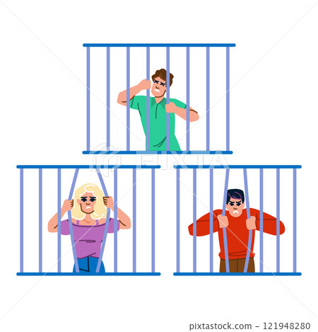 arrest behind bars vector arrest behind bars vector 121948280