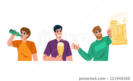 brew man drinking beer vector brew man drinking beer vector 121948308