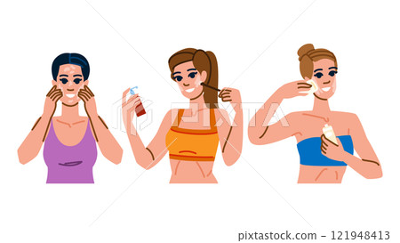 blending foundation application vector blending foundation application vector 121948413