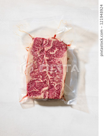 fresh raw Australian Wagyu steak 121948924
