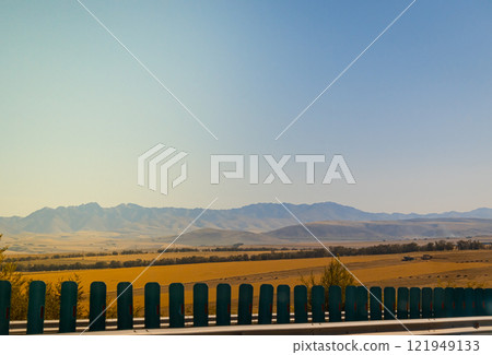 Mountains open fields 121949133