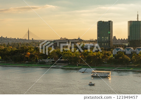 River scenic landscape River scenic landscape 121949457
