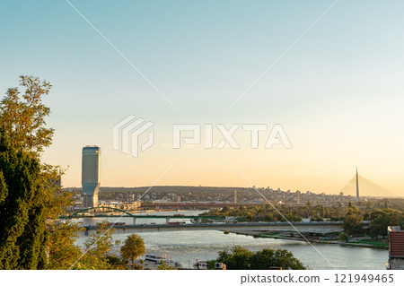 River scenic landscape River scenic landscape 121949465